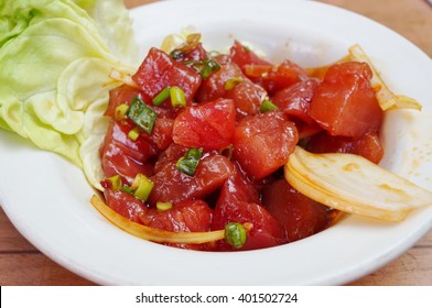 Hawaiian Ahi Tuna Poke With Maui Onions