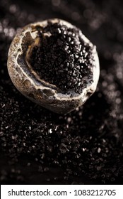 Hawaiian black lava sea salt has less sodium than regular sea salt and is richer in minerals and nutrients.