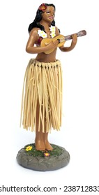 Hawaiian Hula Girl Playing Ukulele Dashboard