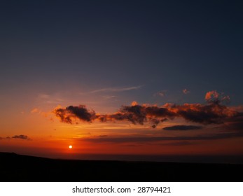 Hawaiian Sunset At Waikoloa Village