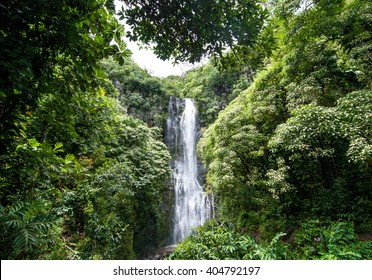 Hawaiian Waterfall, Maui, Hawaii