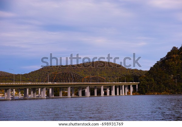 Hawkesbury River Bridge Near Mooney Mooney Buildings Landmarks