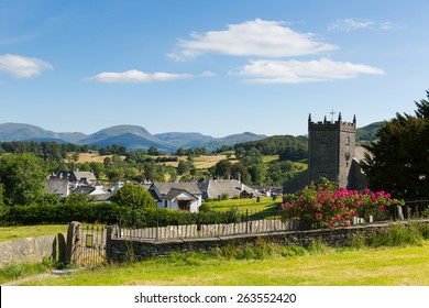 Hawkshead Village Streets With Shops In The Lake District England Uk On A Beautiful Sunny Summer Day Popular Tourist Village 