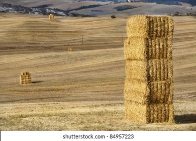 Orcia Valley Hay Bales High Res Stock Images Shutterstock