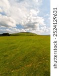 Hay bluff, Penybegwn in welsh, in the Black Mountains, South Wales, United Kingdom near the English border. Portrait, Wide angle.