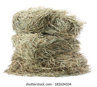 Hay, Isolated On White