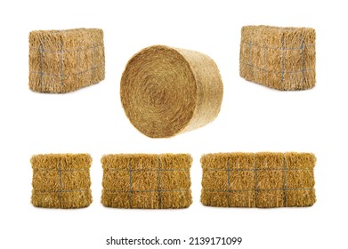 Hay Isolated On A White Background