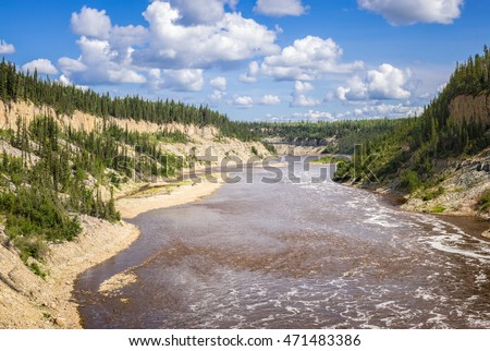 Hay River below Louise Falls, Northwest Territories, Canada