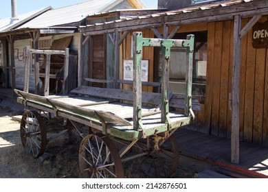 Hay Wagon In Shaniko OR