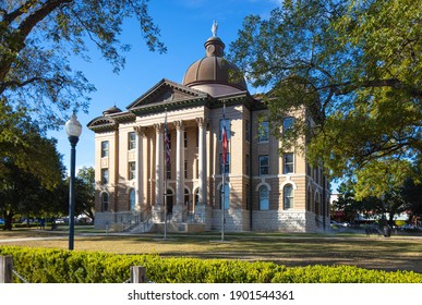 The Hays County Historic Courthouse, In San Marcos, Texas USA