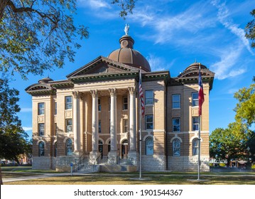 The Hays County Historic Courthouse, In San Marcos, Texas USA