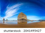 The Haystack Rock on the Cannon Beach, Ecola State Park, Oregon