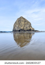 Haystack Rock Reflection at Cannon Beach