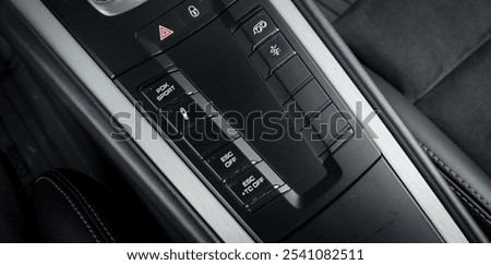 Hazard switch inside a car