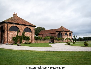 Hazel Gap Barn, Nottingham, UK - 6th March 2020 Beautiful Red Brick Barn Wedding Venue Located In Sherwood Forest Nottinghamshire Countryside 