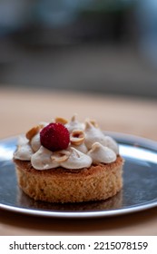 Hazelnut Sable Breton On A Metal Plate