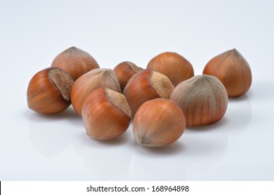 Hazelnuts macro
