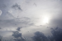 Hazy And Cloudly Sky Photograph