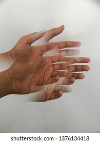Hazy hand needs help Concept