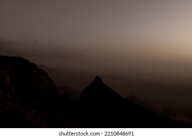 Hazy Sunset At Deccan Mountain