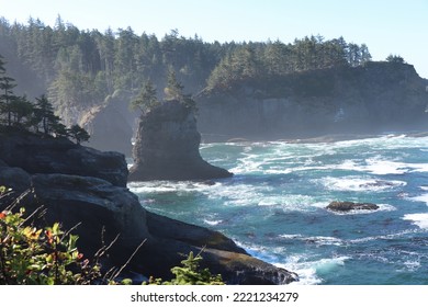 Hazy View At Cape Flattery, Makah Reservation, Washington