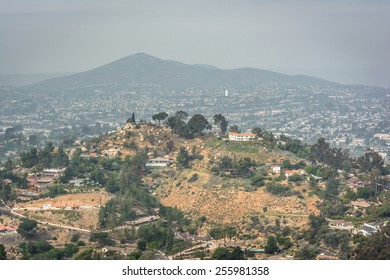 Hazy View From Mount Helix, In La Mesa, California.