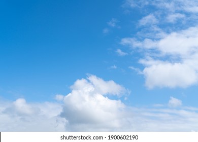 HD Blue Sky And White Clouds Background Material