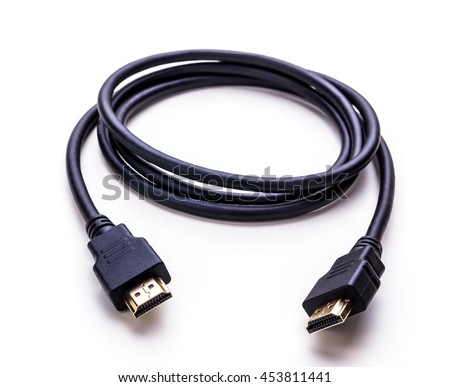HDMI Cable isolated on white background