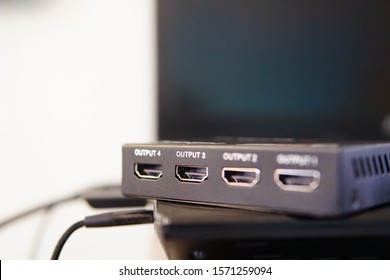 HDMI Output Port(selective Focus),Choosing The Right Solution Concept, HDMI Splitter.