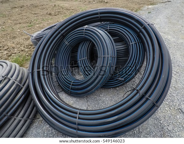 Hdpe Pipe Rolls Water Supply Stock Photo (edit Now) 549146023