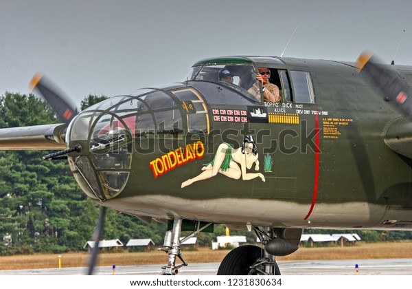 Hdr B25 Mitchell Bomber Cockpit Pilots Stock Photo Edit Now
