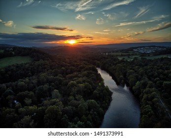 HDr Drone Shot, Walnutport Pa, Lehigh River