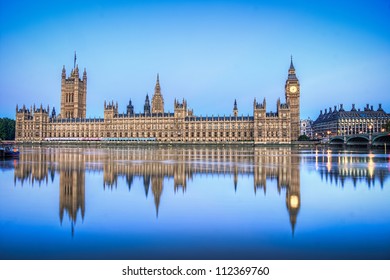 Hdr image of Houses of parliament england