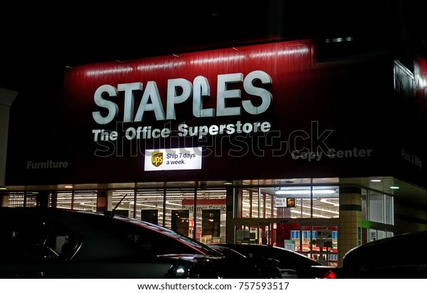 Hdr Image Staples Retailer Ups Shipping Stock Photo Edit Now