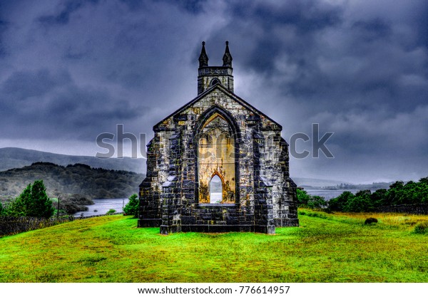 Hdr Processing Dunlewey Dunlewy Church Co Stock Photo Edit Now