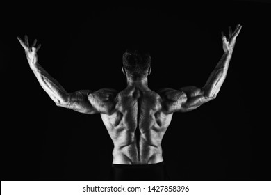 He Muscles Muscular Man Back View Stock Photo 1427858396 | Shutterstock