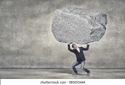 3,196 Man lifting rock Images, Stock Photos & Vectors | Shutterstock