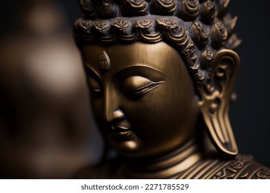 head of buddha statue in bronz