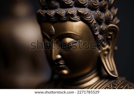 head of buddha statue in bronz