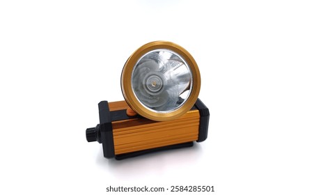 Head light on isolate white 
