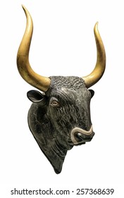 Head of Minoan Bull - a sacred animal of ancient cretan people