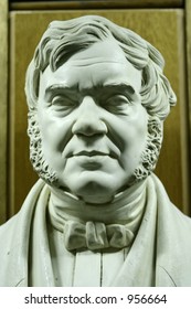 A Head Sculpture Of Eduardo Paolozzi In The Reading Room, The British