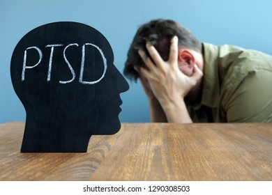 Head Shape With PTSD Post Traumatic Stress Disorder.