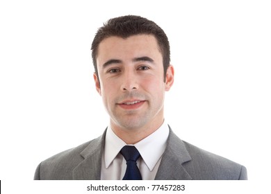 Head Shot Of Handsome Hispanic Man In A Suit