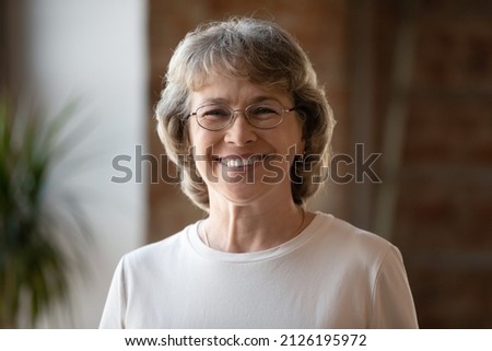 Similar – Image, Stock Photo Best age | UT Dresden | Beautiful, smiling, satisfied woman 50+ with great charisma