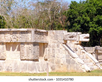 Head Snake Pyramid Mayan Ruins 260nw 1031410780 
