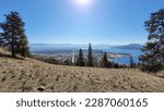 The head to the top of Knox Mountain Park, Kelowna