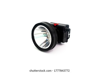 Head Torch Isolated On White Background.