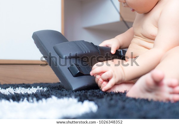 Head Vacuum Machine Becomes Babys Toy Stock Photo 1026348352 | Shutterstock