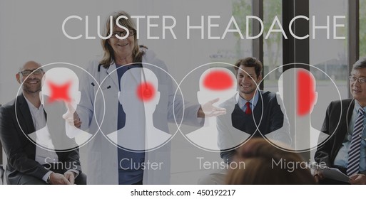 Headache Symptom Migraine Tension Cluster Concept Stock Photo 448559161 ...